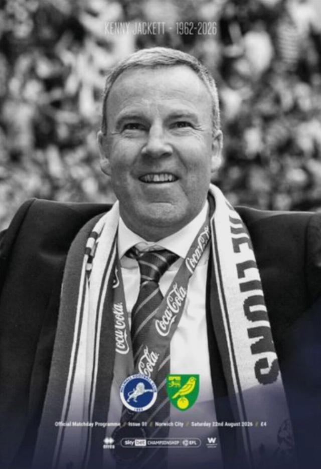MILLWALL v NORWICH CITY 2026/27 (KENNY JACKET TRIBUTE)